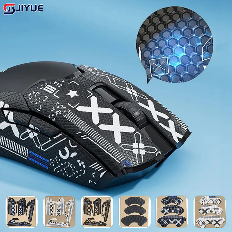 Cinta de agarre para ratón, pegatina antideslizante hecha a mano para patín, chupar el sudor para Razer Viper Ultimate/V2 Pro/Mini Mouse, 1 ud.