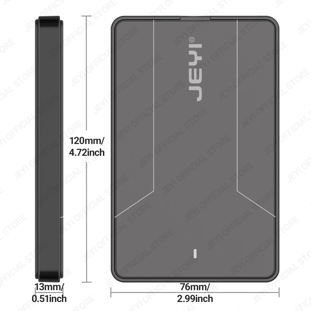 JEYI Caja de disco duro externo de 2,5 pulgadas tipo C 3,1 a SATA III para SATA HDD SSD de 7 mm y 9,5 mm sin herramientas [soporte por UASP] - imagen 5