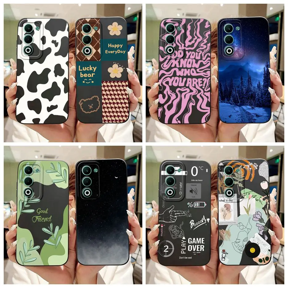 Para Oppo A5 5G funda CPH2735 arte de lujo pintado funda de silicona suave mate funda de teléfono para OppoA5 Oppo A5 Pro A5Pro 5G CPH2695 bolsas