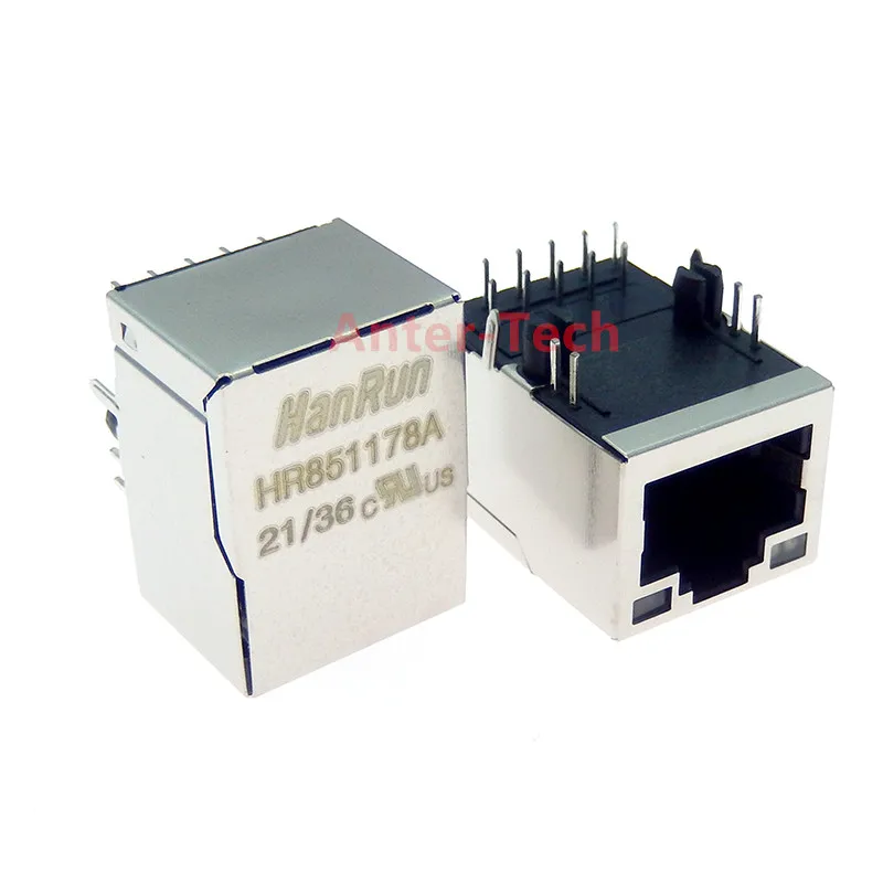 H.R. 851178 Un conector de red RJ45 de filtro 851178 Un transformador - imagen 2