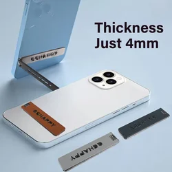 Nuevo soporte Universal para teléfono móvil para todo el teléfono, pegatina trasera, soporte plegable de Metal ultrafino, soporte de aleación portátil de escritorio