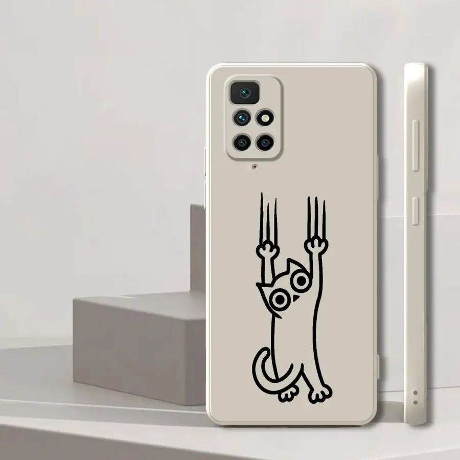 Funda de perro y gato de dibujos animados para Xiaomi Redmi A2 14C 13C K40 9 8 A3x K60 12C A1 10 funda suave - imagen 2