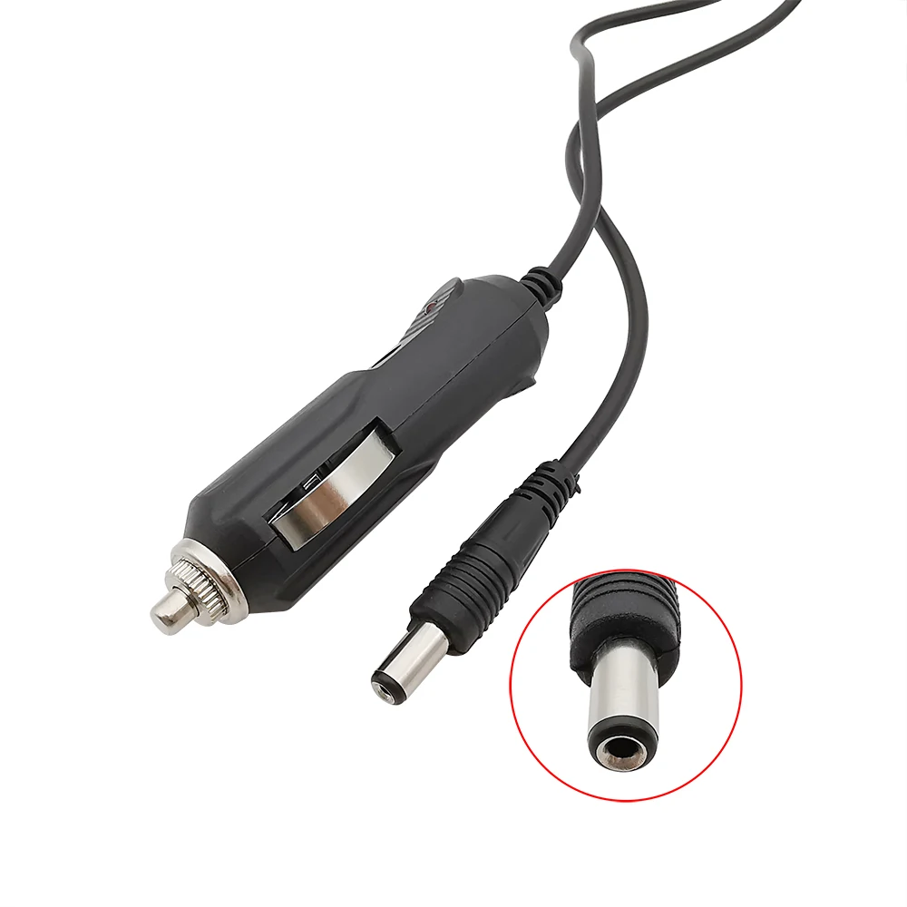 Cable adaptador para encendedor de cigarrillos de coche, conector macho de plomo automático, 12V CC, 5,5mm x 2,1mm - imagen 2