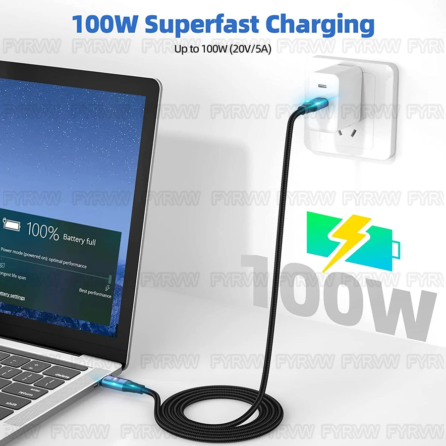 Cable magnético USB4 USB C, adaptador de codo de 100W, 20Gbps, 8K, 4K, PD, carga rápida para Thunderbolt4, MacBook Pro, Steam Deck Switch - imagen 4