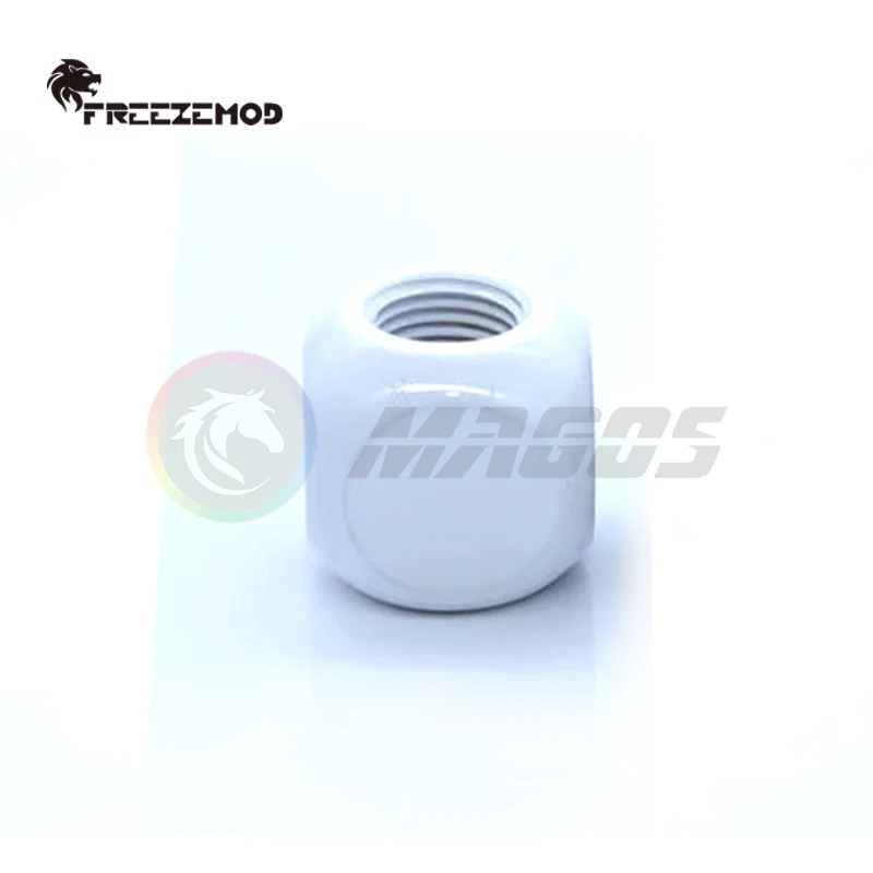 HDTD-3STB Accesorio de bola en forma de T en forma de T con forma de cubo multicanal, rosca interior G1/4 3X, plateado/negro/blanco,