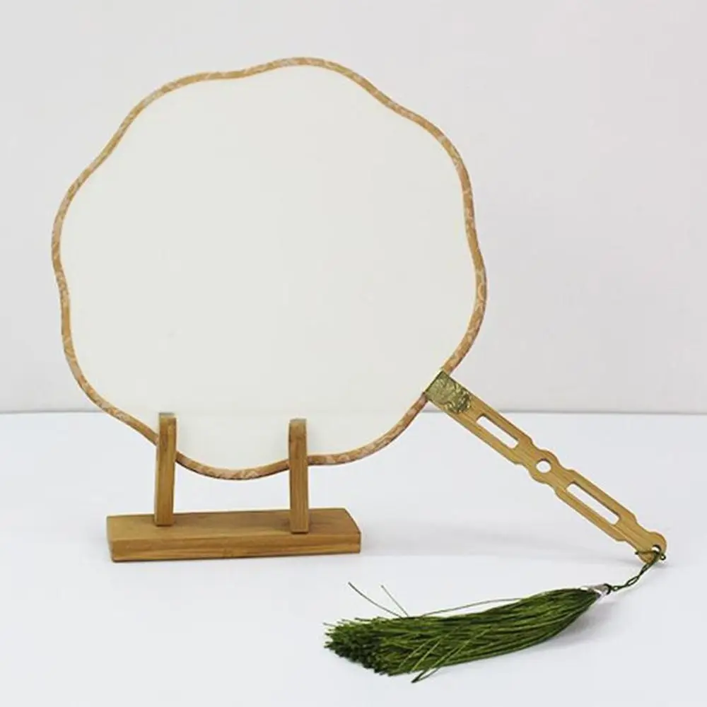 Soporte de abanico de mano plegable chino, soporte de exhibición de bambú, decoración del hogar - imagen 3