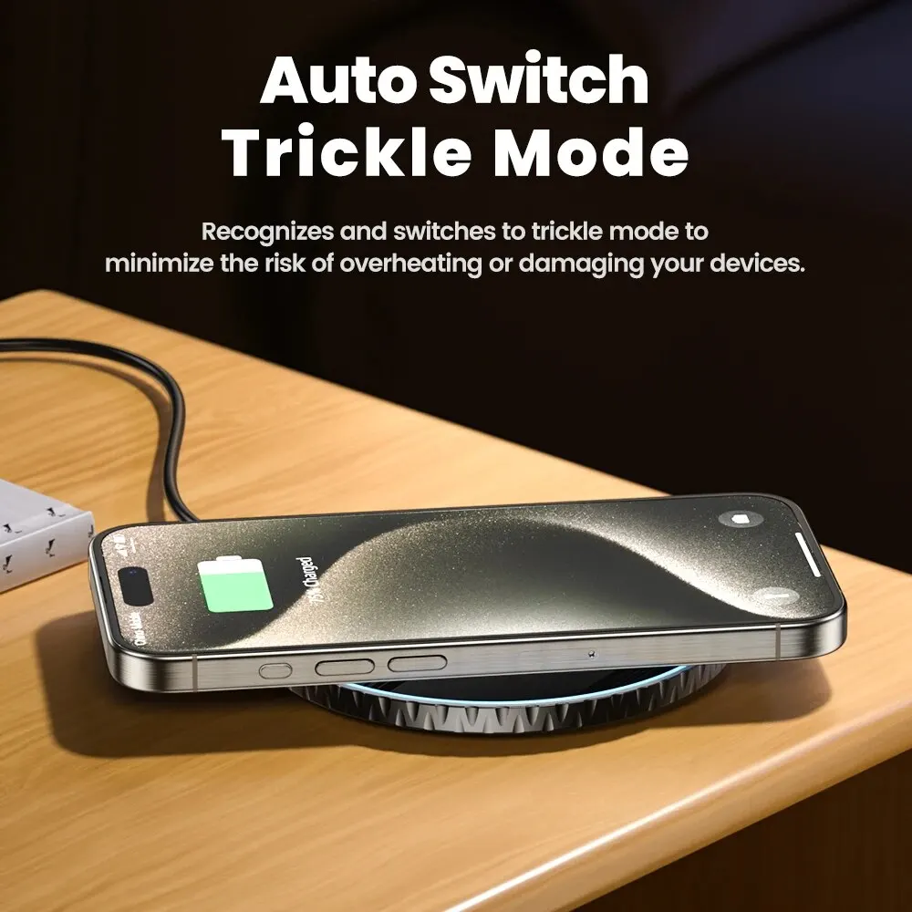 Toocki-cargador inalámbrico de 15W, estación de carga inalámbrica rápida para iPhone 15, 14, 13, 12, Samsung Galaxy S23 S22 S21 S20, Airpods - imagen 5