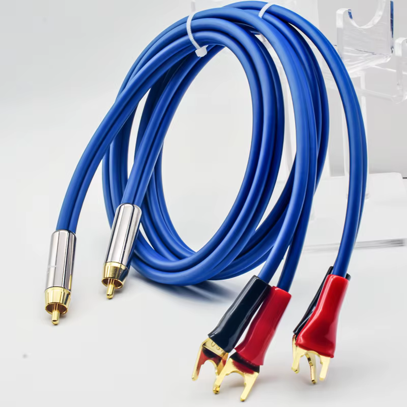 Cable de altavoz RCA Premium con banana doble para amplificador - imagen 5