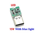 15V with blue light