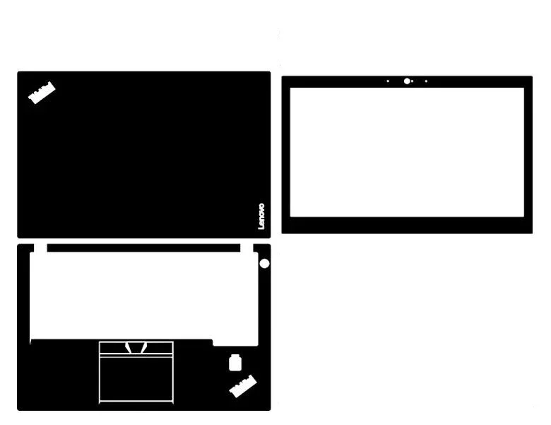Precortado 1xTop + 1xPalmrest + 1xpantalla bisel piel pegatina funda película para Thinkpad X270 T440P T450 X390 X395 P73 T460 T440 T430 - imagen 2