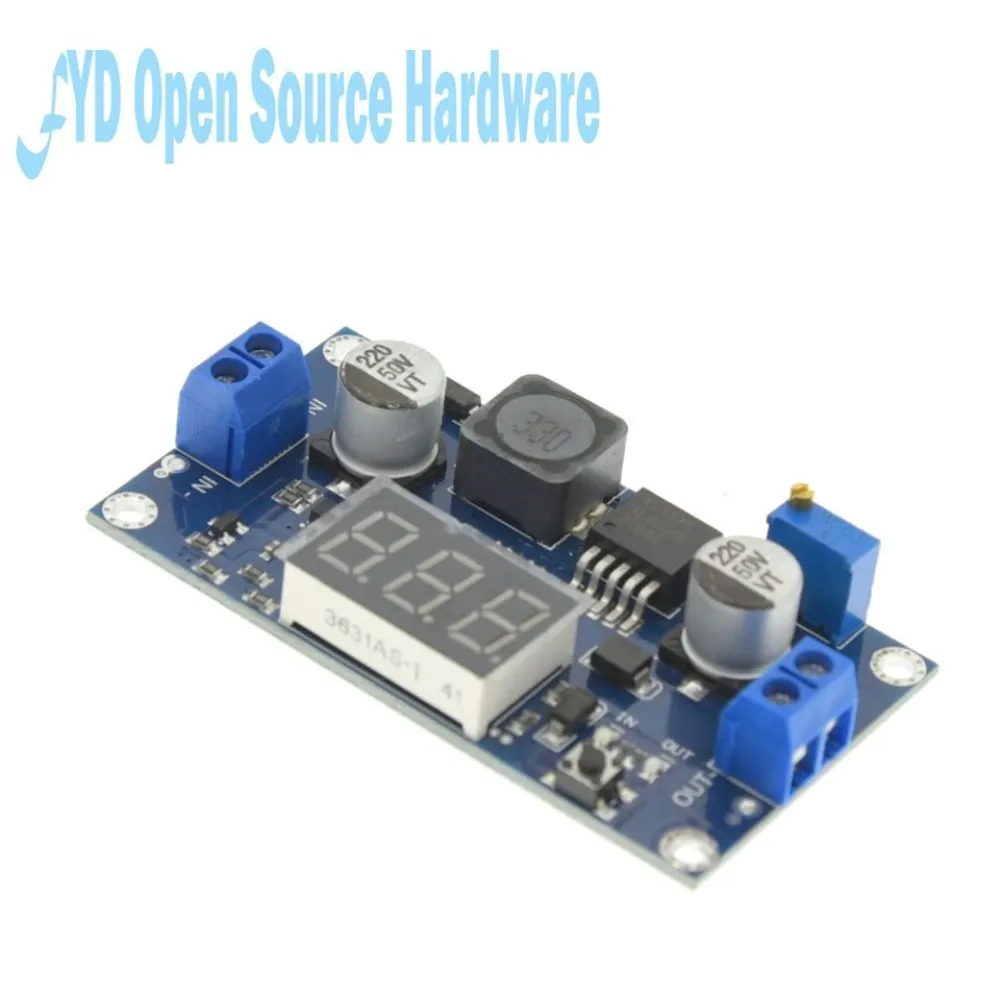 XL6009 DC-DC Boost Converter 3A, 4,5-32V a 5-52V Módulo elevador ajustable con voltímetro LED digital