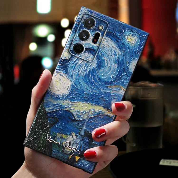 Funda para Samsung Galaxy Note 20 Note20 Ultra 10 Plus Lite Note10 Plus, carcasa de silicona suave con arte 3D para hombre y mujer - imagen 2