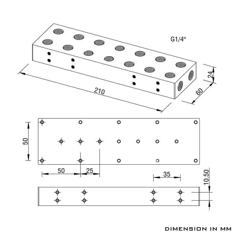 Barrow tarjeta gráfica múltiple (Max 8), puente de conexión paralela, G1/4 "GPU/VGA, uso de módulo de conexión en servidor, estación de trabajo - imagen 4