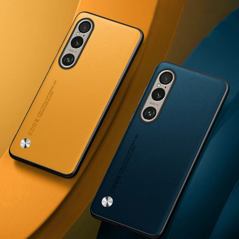 Funda de cuero PU de lujo para Sony Xperia 1 VI 1 VII, funda trasera de silicona a prueba de golpes, funda de teléfono con protección para Sony Xperia 1 IV 1 V - imagen 2