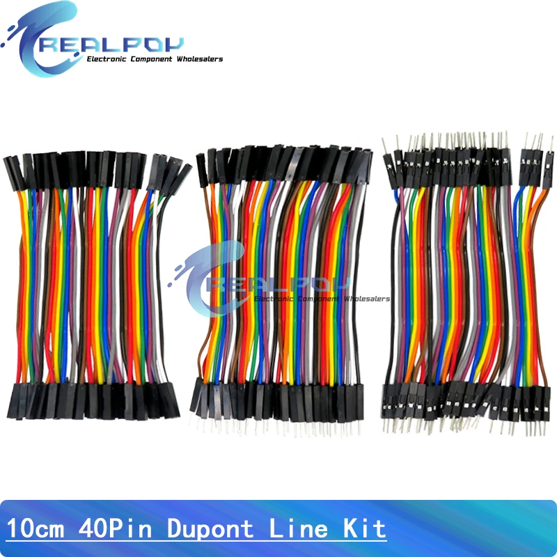 Cable de puente Dupont de 40 pines macho a macho hembra a hembra macho a hembra 10cm 20cm 30cm para KIT de bricolaje Arduino - imagen 2