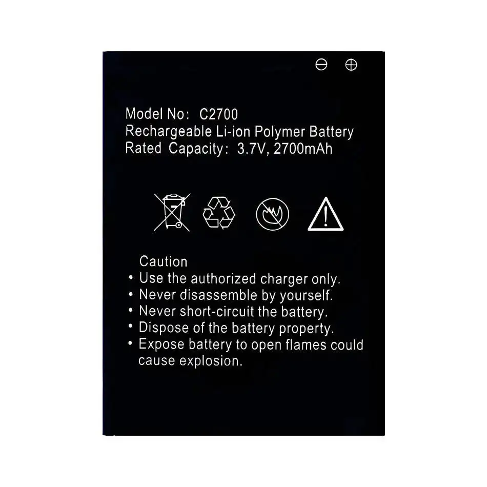 Batería inalámbrica de repuesto Premium para enrutador Wifi Coconut C2700, 2700Mah