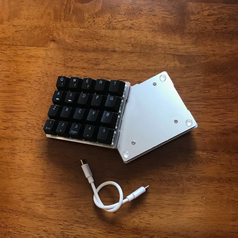 X4 Split Keyboard Wired Single-mode Hot-swappable 40 keys Knob Mechanical Keyboard Custom Qmk/VIAL Key-changing Split Keyboard - imagen 3