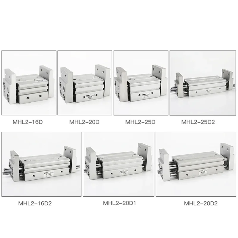 Pinza neumática MHL2 de doble efecto SMC, cilindro de aire de repuesto MHL2 10D/16D/20D/25D/10D1/16D1/20D1/25D1, pinza de aire - imagen 3
