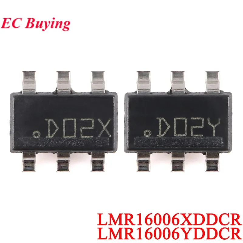 5 uds/1 ud LMR16006XDDCR D02X DO2X LMR16006YDDCR D02Y DO2Y LMR16006 SOT-23-6 0.6A Buck Chip regulador de voltaje IC SMD
