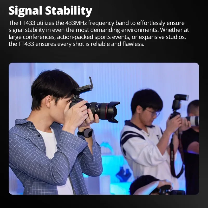 Godox FT433 C/N/S + FR433 para Canon Sony Nikon 433MHz frecuencia TTL disparador de Flash inalámbrico contacto único Control de aplicación Bluetooth - imagen 2