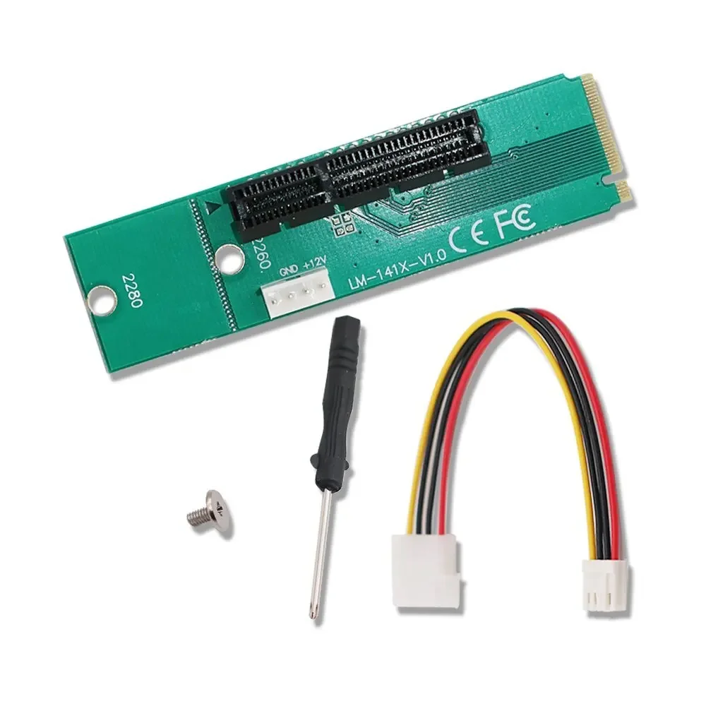 Tarjeta elevadora NGFF a PCI-E, puerto M.2 a tarjeta de expansión PCIE, adaptador de ranura NGFF a PCI-E X4 para máquina minera BTC Miner, gran oferta - imagen 5