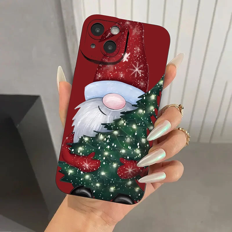 Funda de teléfono con diseño de árbol de Navidad y alce de Papá Noel para Samsung Galaxy A56 A55 A54 A53 A35 A34 A33 5G S25 Ultra S24 FE S23 S22 Plus - imagen 2