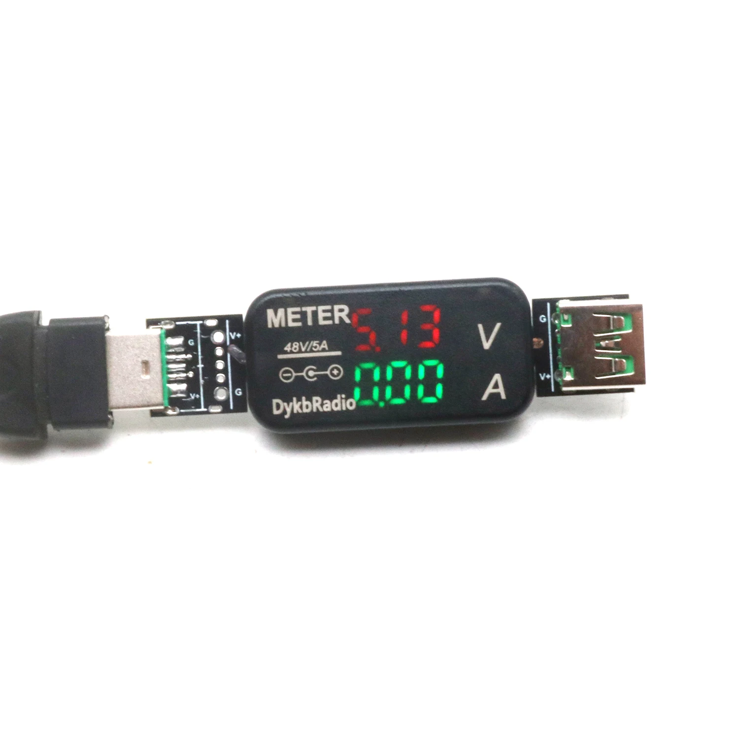Medidor de corriente de voltaje USB bidireccional DC 5V-48V 5A voltímetro digital amperímetro cargador de batería descargador probador pantalla LED - imagen 2