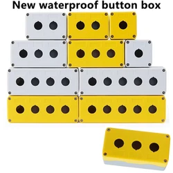 Caja Control Impermeable Botón Parada Emergencia Luz Indicadora