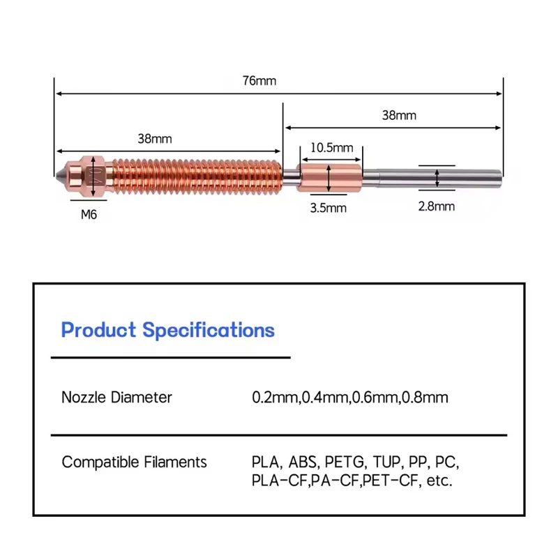 Piezas de impresora 3D para boquilla Creality K2 Plus, Kit de boquillas de intercambio rápido, diseño totalmente metálico de acero endurecido para boquilla de impresora 3D K2 Plus - imagen 5