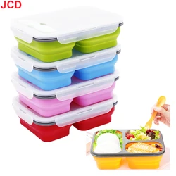 Fiambrera plegable de silicona portátil para comida vegyes