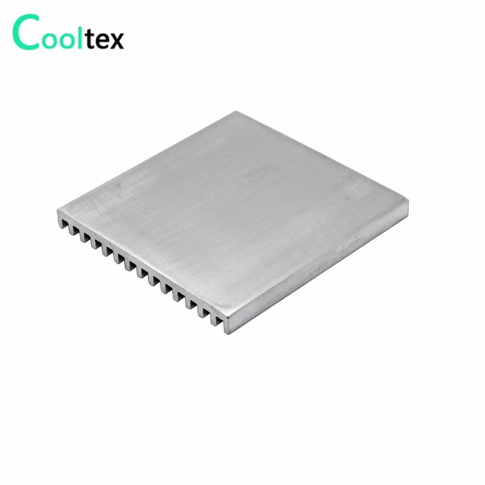 5 unids/lote 50,8x50,8x4,6mm disipador de calor de aluminio para Chip electrónico LED IC radiador enfriador de refrigeración - imagen 4