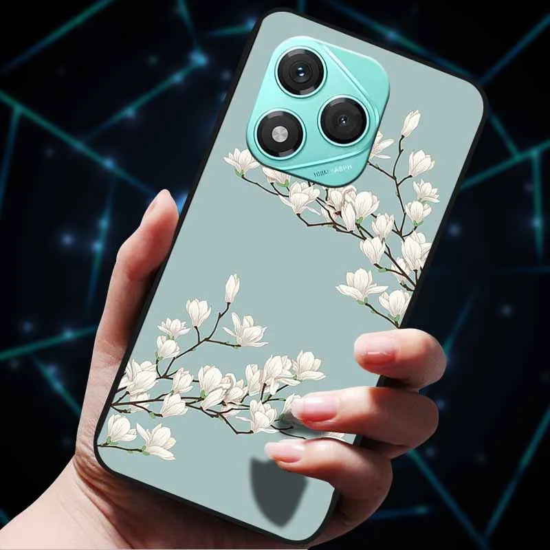 Para Honor 400 Lite funda de silicona suave parachoques 3D flores en relieve fundas de teléfono para Honor400 pro 300 Ultra Honor300 pro cubiertas traseras - imagen 4