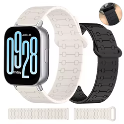Correa de muñeca de 22mm para REDMI Watch 5 Lite/correa de reloj suave de silicona con bucle magnético activo para Xiaomi Watch S4 pulsera deportiva de repuesto