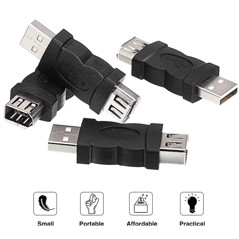 Adaptador USB a 1394 de 6 pines Adaptador USB a Firewire hembra de 6 pines USB a 1394 para cámaras, impresoras y cámaras digitales - imagen 2