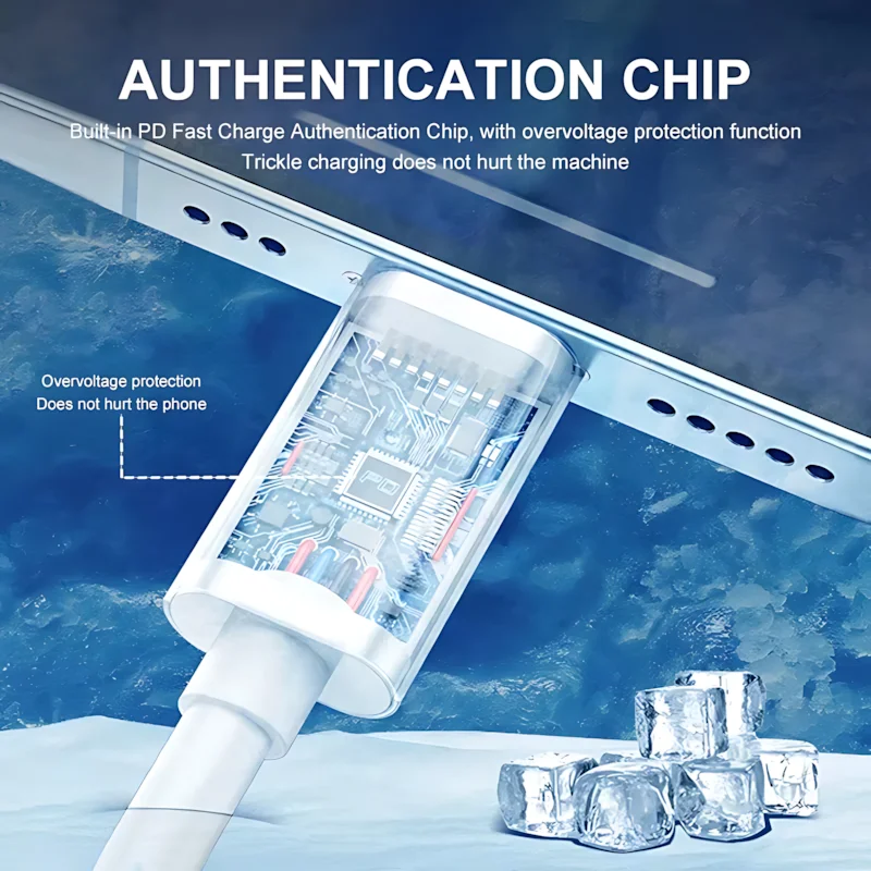 Cables de carga rápida PD 20W tipo C para Apple iPhone 14 13 12 11 Pro Max línea de datos 2M 1M Cable USB C de carga rápida accesorio de teléfono - imagen 4