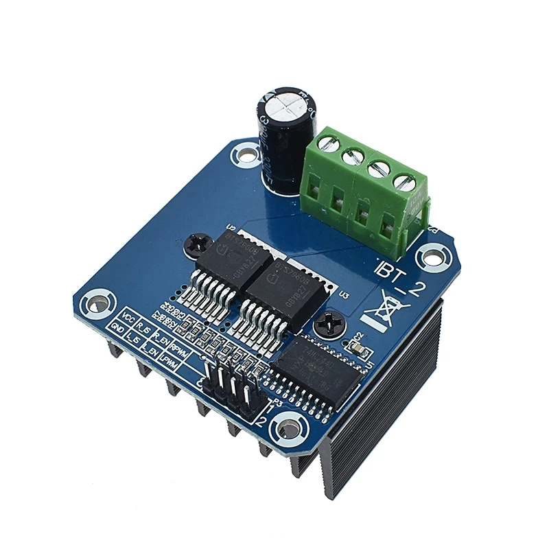 Módulo de controlador de Motor de alta potencia, puente H doble BTS7960 43A, diagnóstico de corriente de coche inteligente diy - imagen 4