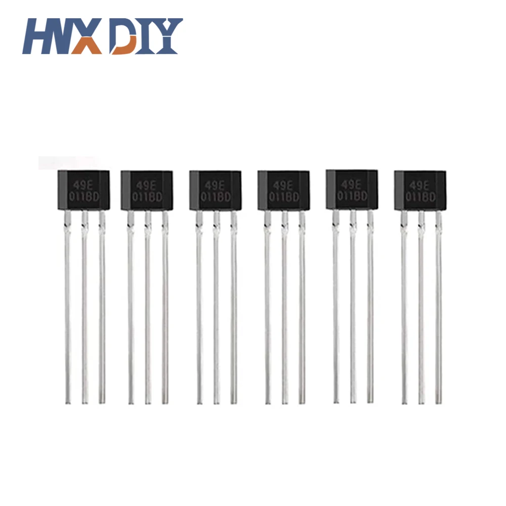 Interruptor lineal de Sensor de efecto Hall, Kit electrónico de bricolaje, 50 piezas, 49E, OH49E, SS49E - imagen 2