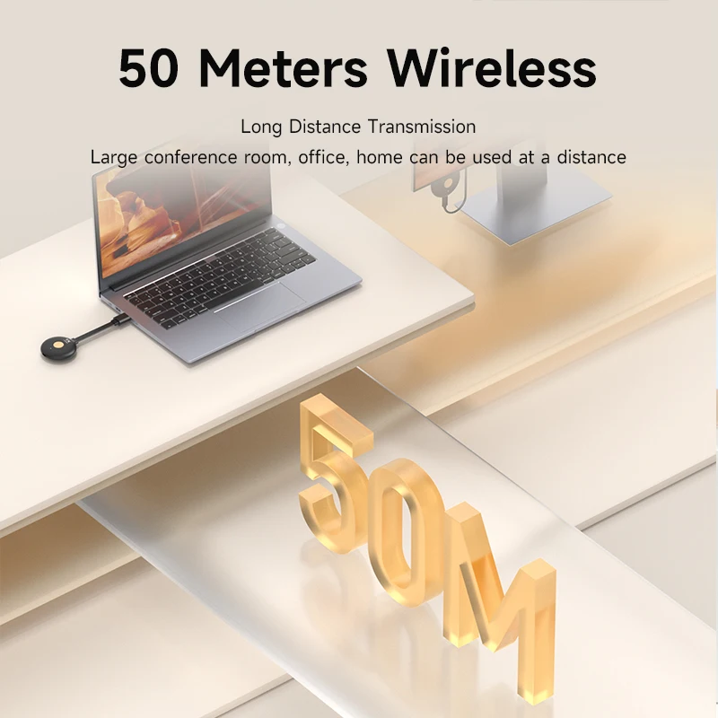 Hagibis-Kit de transmisor y receptor inalámbrico compatible con HDMI, adaptador de pantalla Dongle para portátil, Netflix, PS, proyector de TV - imagen 4