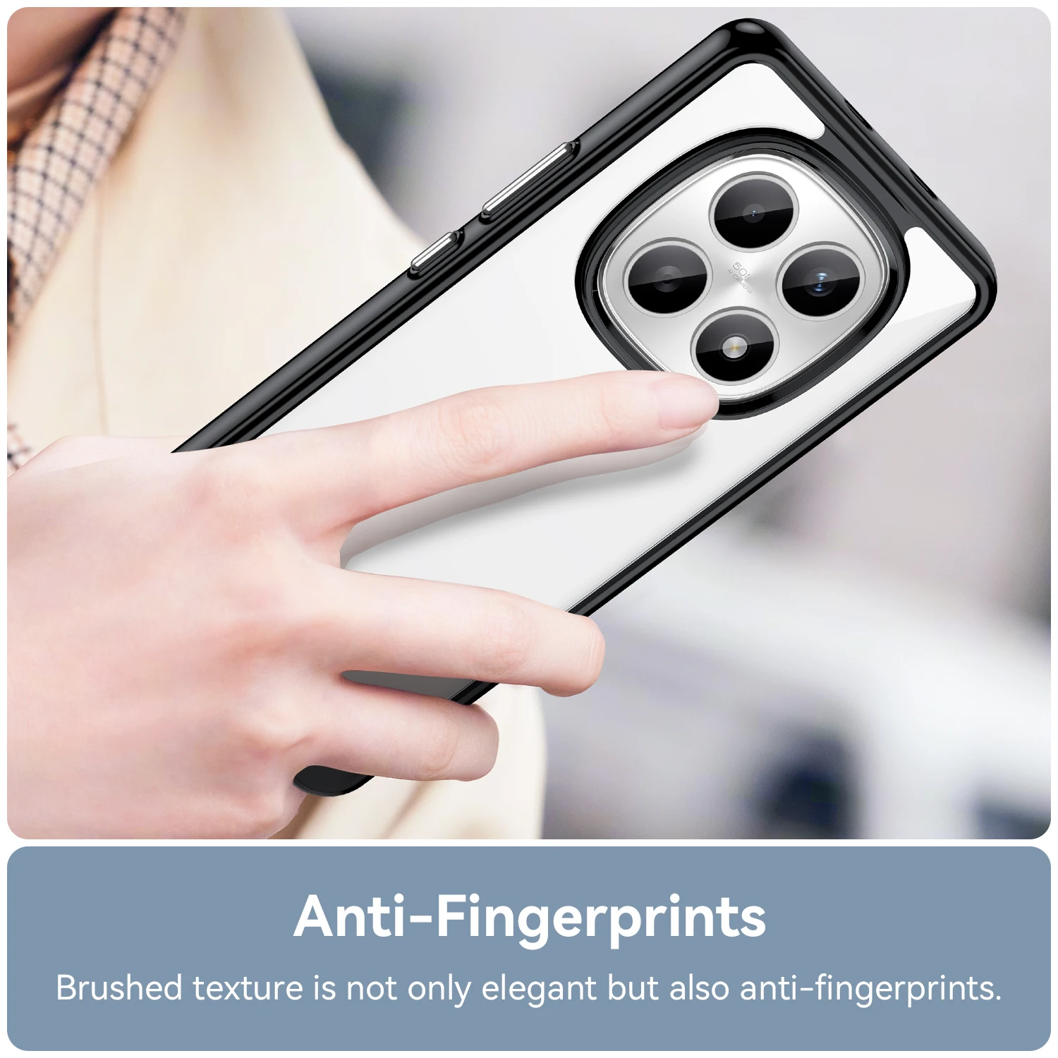 Funda transparente para Redmi Note 15 5G, carcasa para Redmi Note 15, carcasa dura translúcida, marco suave, parachoques de teléfono Redmi Note 15 - imagen 5