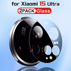 2 uds película de lente de cámara trasera para Xiaomi Mi 15 Ultra protectores de cámara para Xiaomi 15 cubierta de lente antiarañazos de vidrio Ultra templado