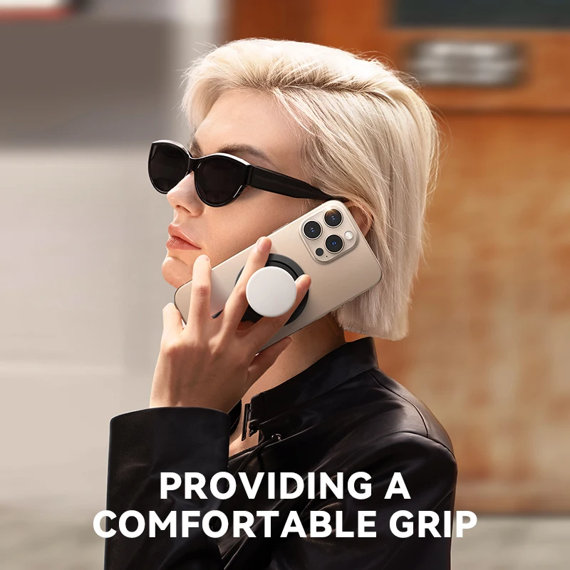 Base magnética JOYROOM con mango de silicona, soporte magnético para teléfono Compatible con empuñaduras de teléfono para iPhone 16 15 14 13 12 Pro Max - imagen 5