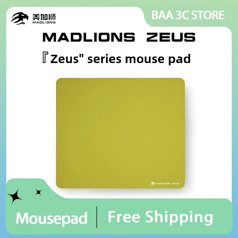 MADLIONS ZEUS Xsoft alfombrilla de ratón para juegos personalizada FPS Esports alfombrilla de ratón Teclado mecánico equilibrio Neutral accesorios para jugadores de PC