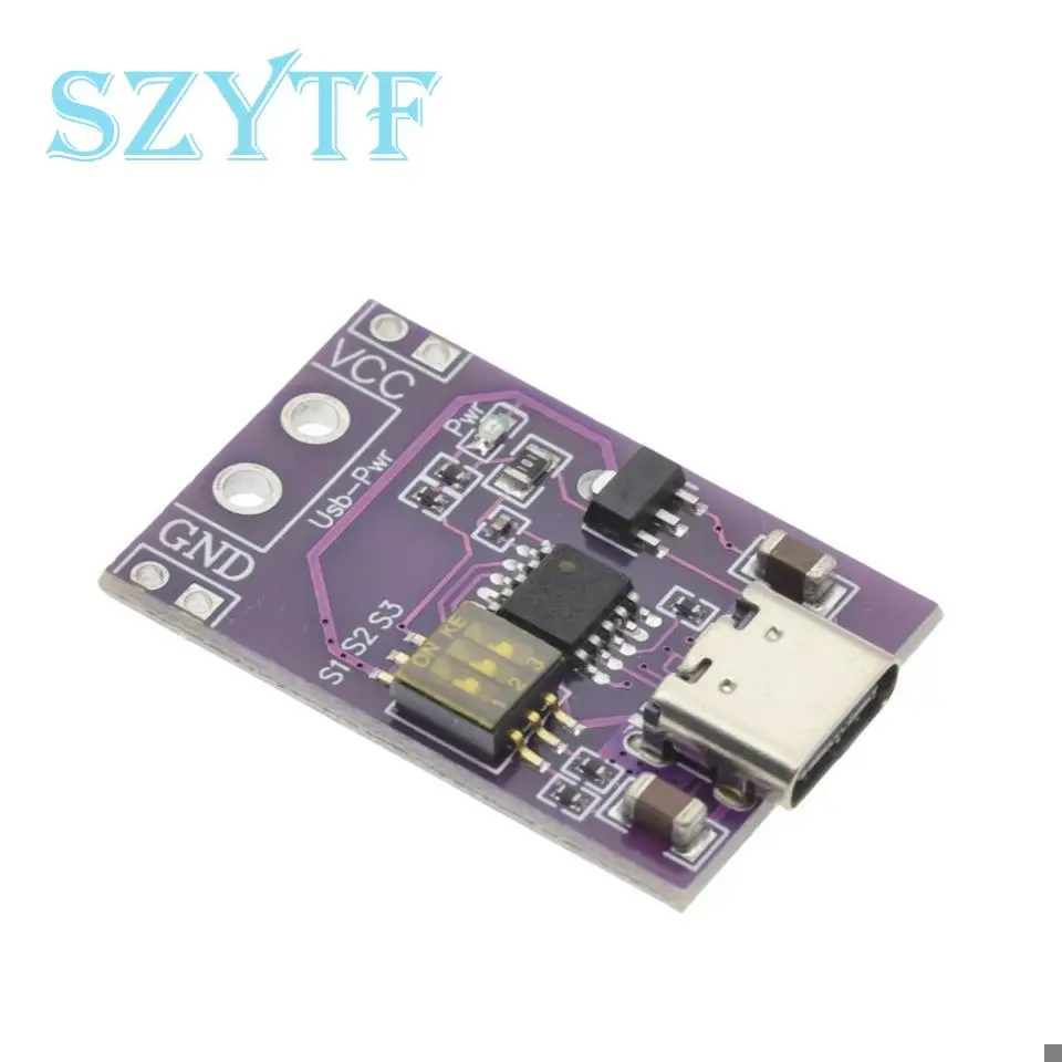 Cargador tipo C QC AFC PD2.0 PD3.0 a DC Spoof Scam, disparador de carga rápida, Detector de sondeo, USB-PD, módulo de placa de cambio de fuente de alimentación para portátil - imagen 2