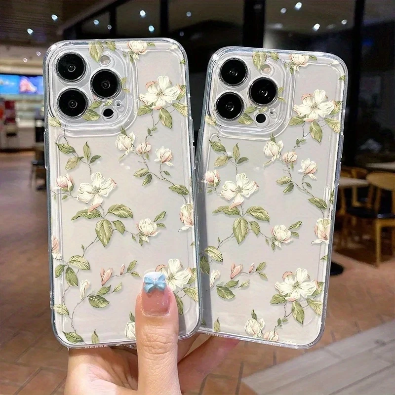 Bonita funda de teléfono con flor de primavera para Samsung S25 Ultra, fundas Galaxy S24 FE S23 S22 Plus A56 A36 A16 A55 A54 A53 A52S A35 A34 - imagen 3