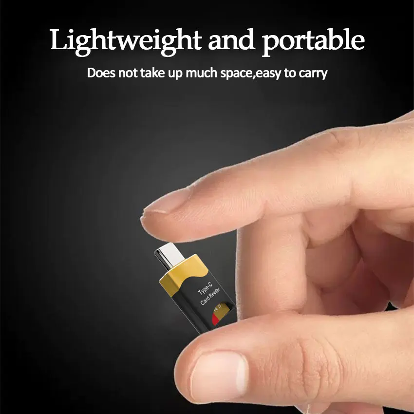 Adaptador de lector de tarjetas tipo C a micro-sd TF, lector de tarjetas de memoria inteligente OTG, adaptador de unidad Flash USB3.0 para Huawei, iPad, Macbook ﻿ - imagen 5