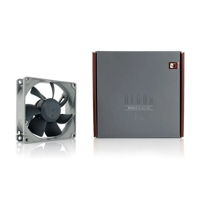 Noctua-ventilador de bajo ruido, NF-R8, 80mm x 80mm x 25mm, 1200RPM, 8cm, carcasa de ventilador, rodamiento SSO, 6 años de garantía - imagen 4