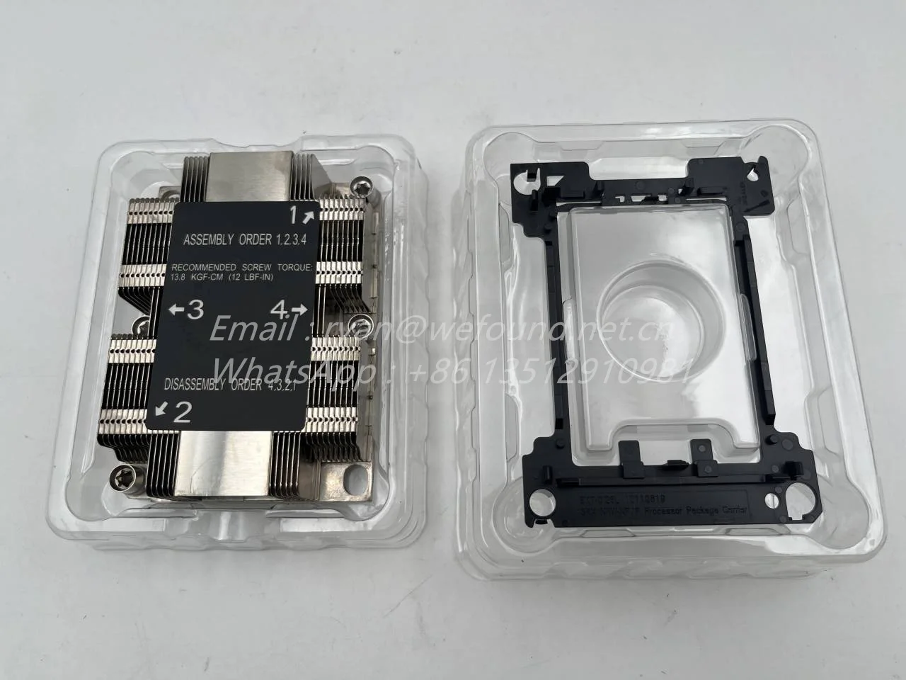 SNK-P0067PSM pour dissipateur thermique CPU passif 1U avec un canal d'air moyen de 26mm de large