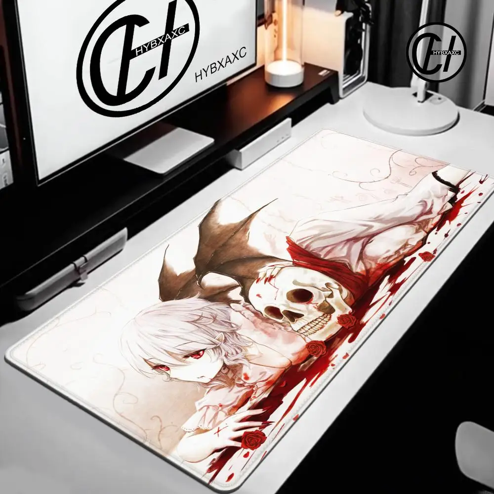 Alfombrilla de ratón grande Remilia Scarlet, ordenador portátil, teclado antideslizante, alfombrilla de escritorio, alfombrilla para ratón, accesorios de configuración para juegos, alfombra para jugadores - imagen 4