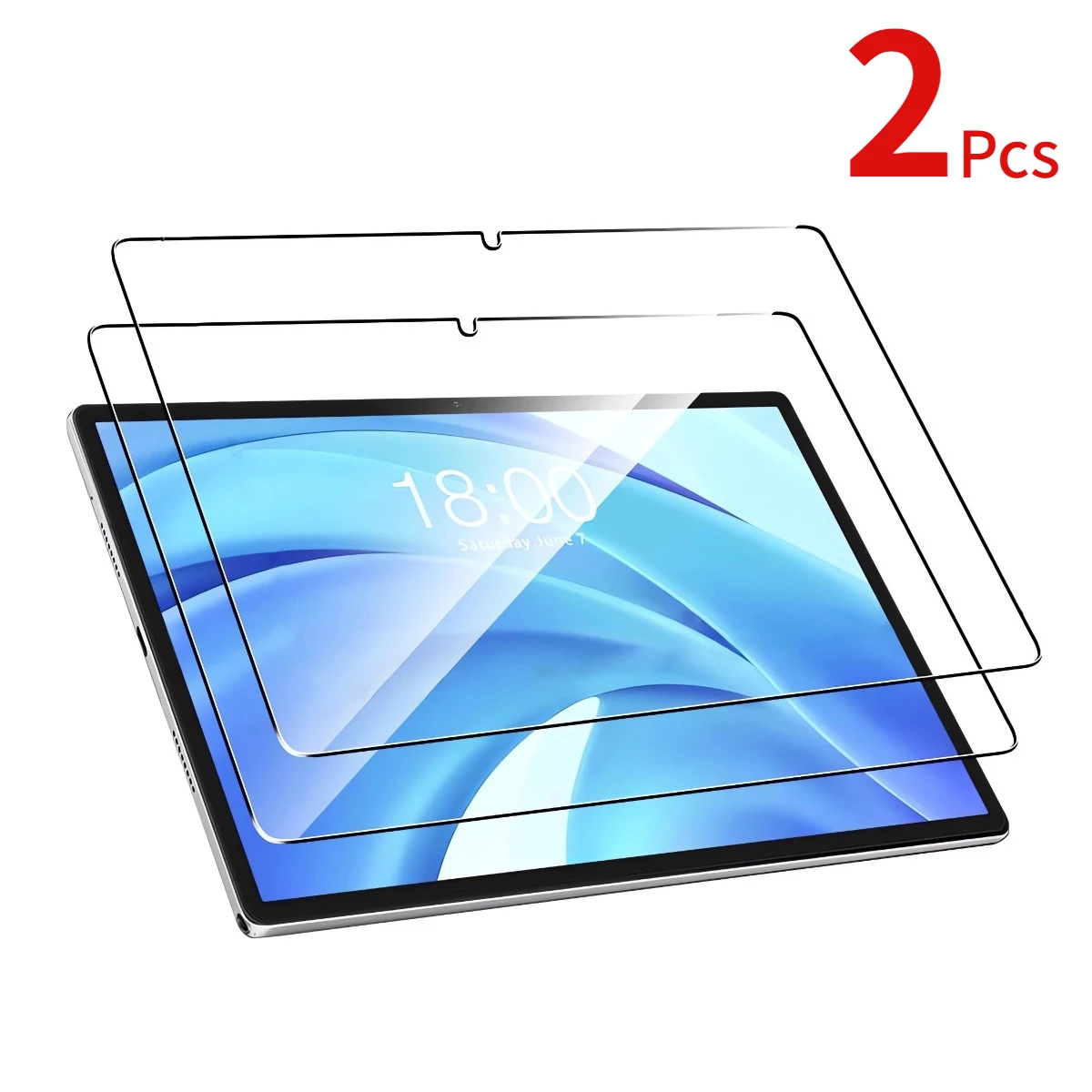 Protector de vidrio templado para Teclast T65Max T60 T50HD P50 T50 Pro Plus Max, Protector de pantalla de vidrio resistente a los arañazos HD transparente, 2 uds.