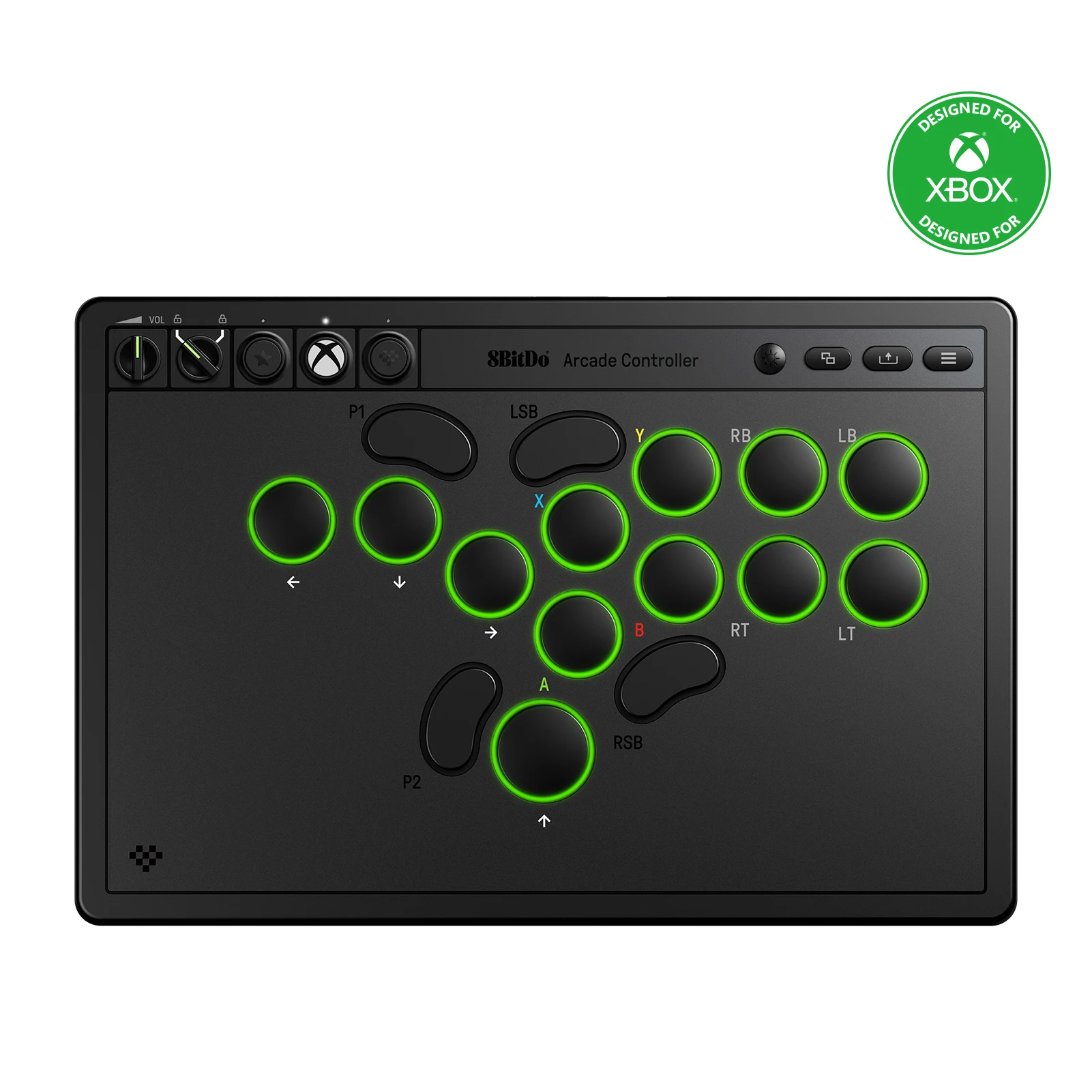 Controlador Arcade 8BitDo para Xbox Series X | S, Xbox One y PC, inalámbrico 2,4G, botones programables, PCB intercambiable en caliente, iluminación RGB - imagen 3